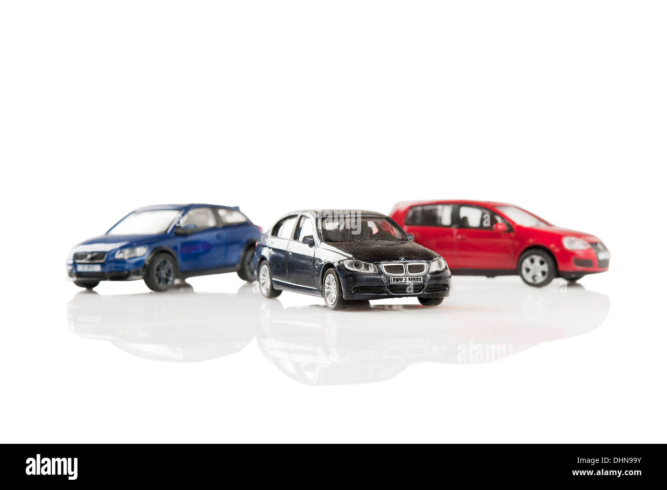 Group of 3 Miniature Die Cast car models Stock Photo Alamy
