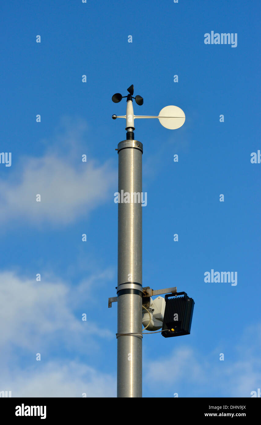 Solar powered weather station. Shap summit on A6 road at an altitude of