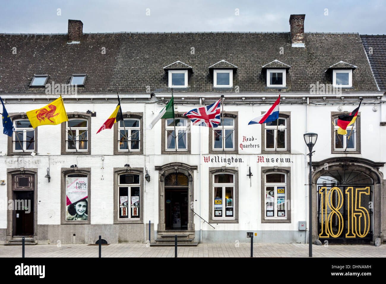 Duke of Wellington Museum, former headquarters of the allied armies during the 1815 Napoleonic war, Battle of Waterloo, Belgium Stock Photo