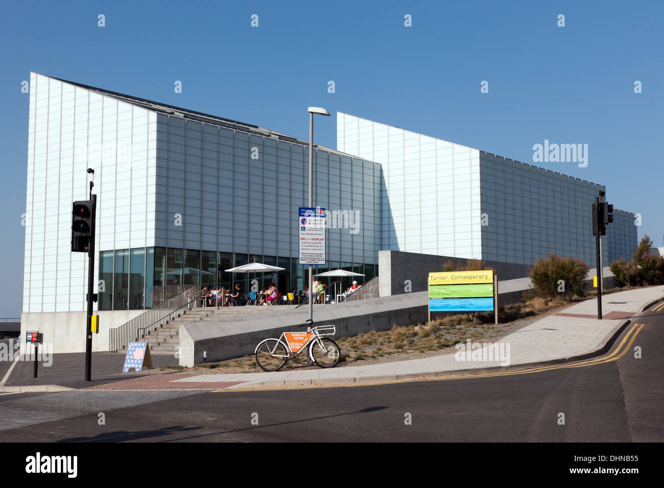 Close-up view of the Turner Contemporary Art Gallery, Margate, Kent. Stock Photo