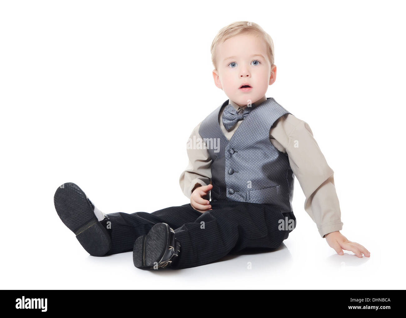 The little boy in business suit Stock Photo Alamy