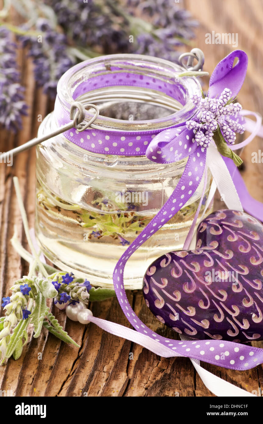 lavender oil Stock Photo