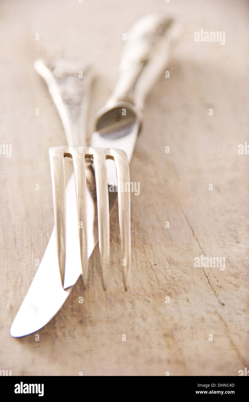 Silver service cutlery hires stock photography and images Alamy