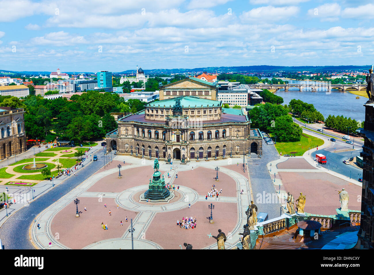Dresden Opera House Stock Photo Alamy