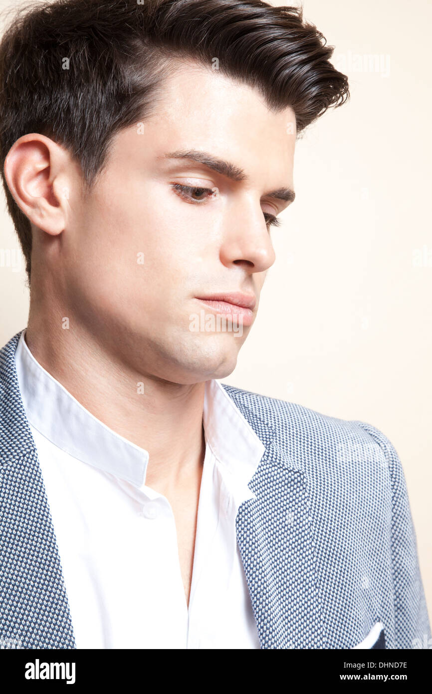 Handsome Man In Thought Stock Photo