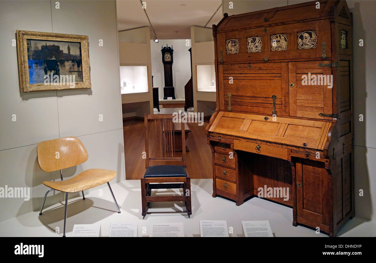 Worcester Art Museum gallery Stock Photo Alamy