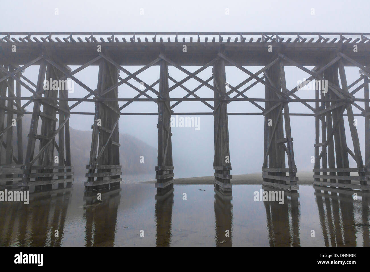 The Pudding Creek Trestle, part of the Ten Mile Beach Trail near Fort