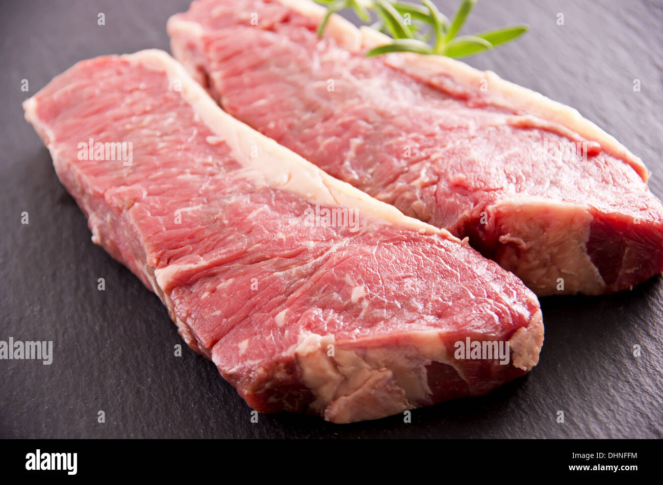beef steaks as closeup Stock Photo Alamy