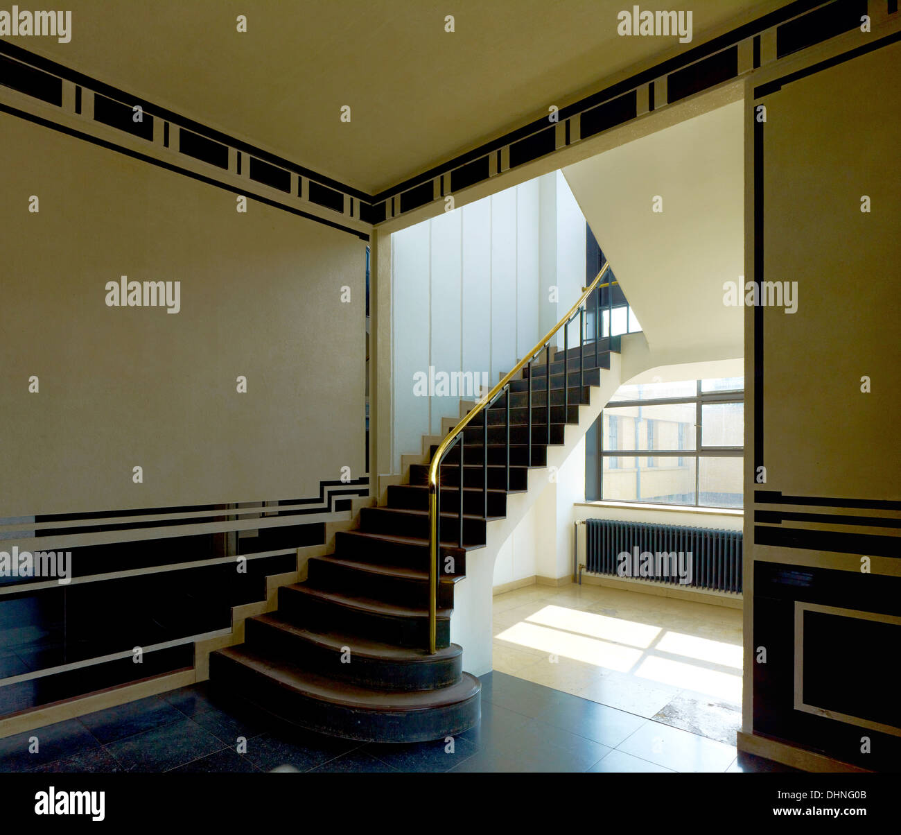 Stairwell in the Fagus Factory, Alfeld / Leine, Lower Saxony, Germany Stock Photo