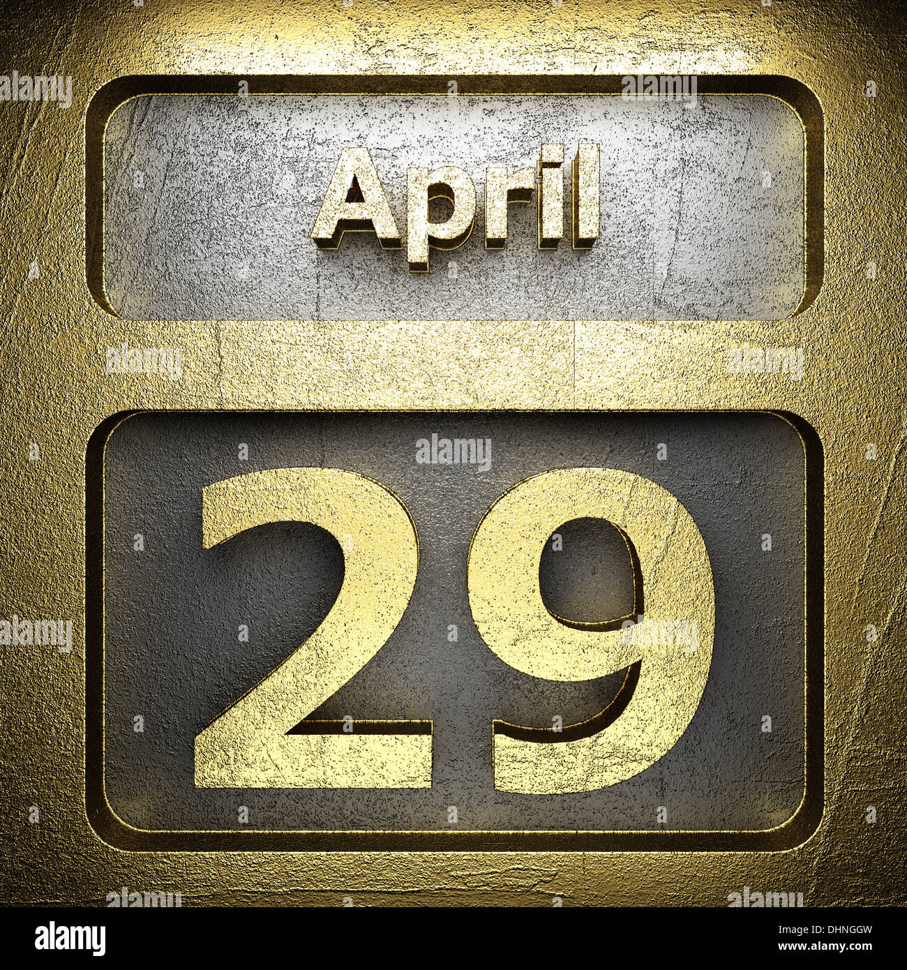 april 29 golden sign Stock Photo Alamy