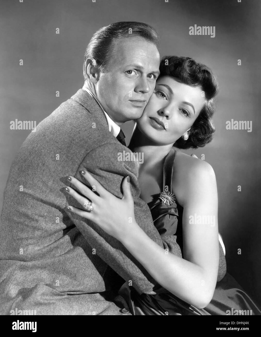NIGHT AND THE CITY 1950 20th Century Fox film with Gene Tierney and Richard Widmark Stock Photo