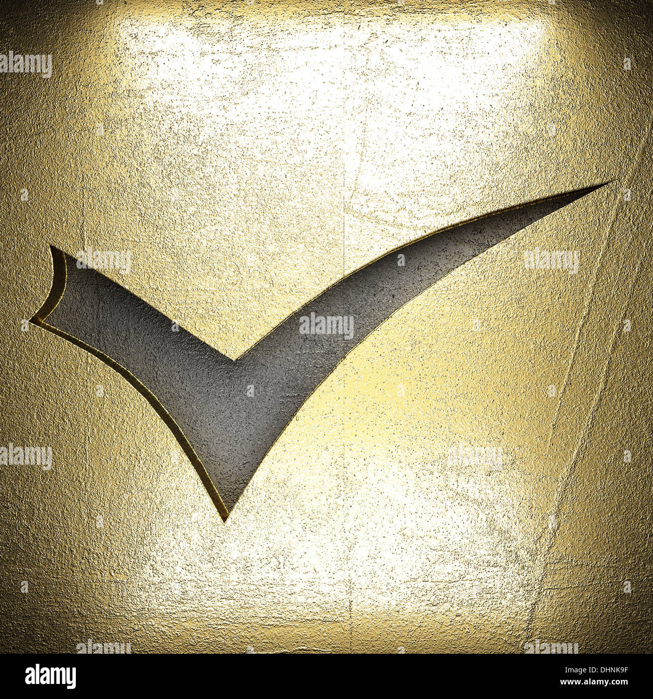 golden sign on steel Stock Photo - Alamy