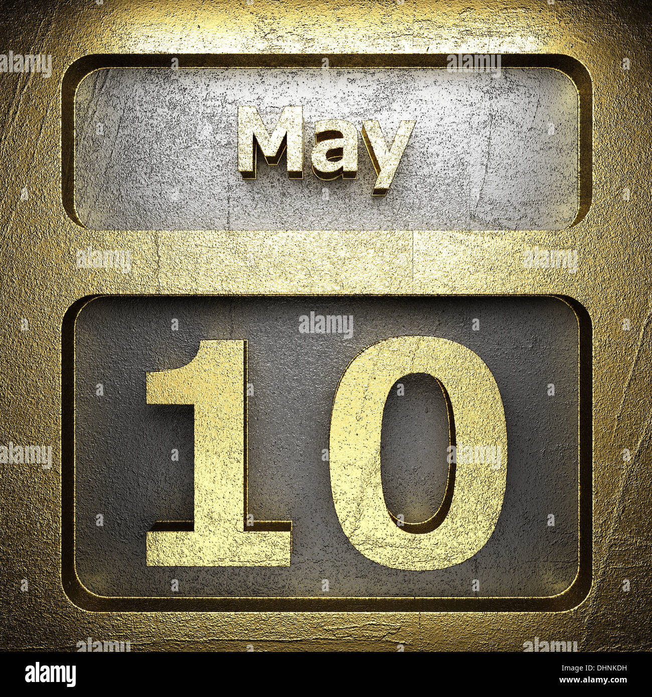 may 10 golden sign Stock Photo - Alamy