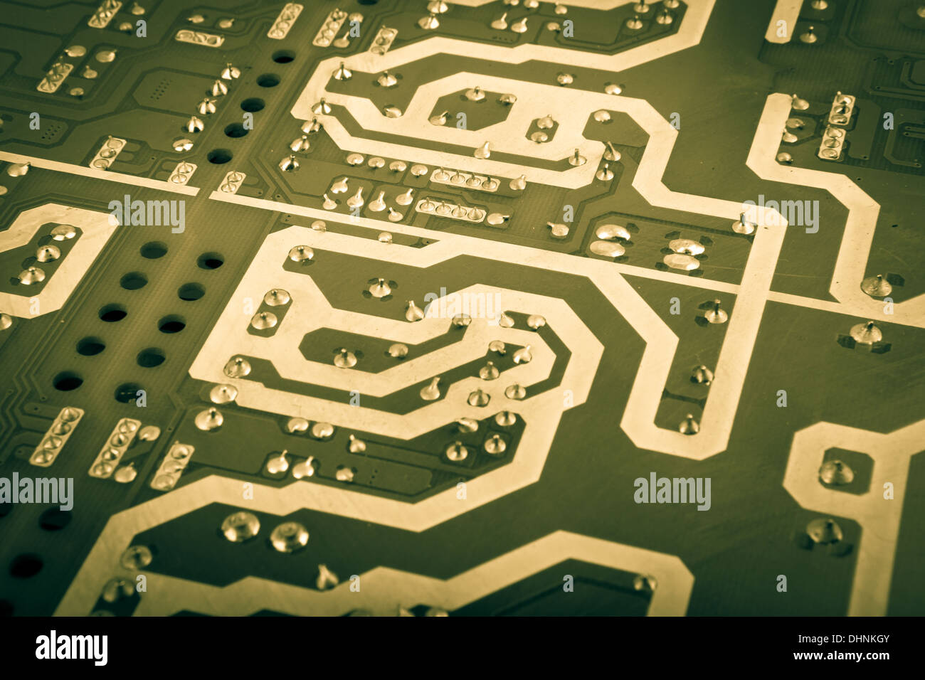 computer board with chips and components Stock Photo - Alamy