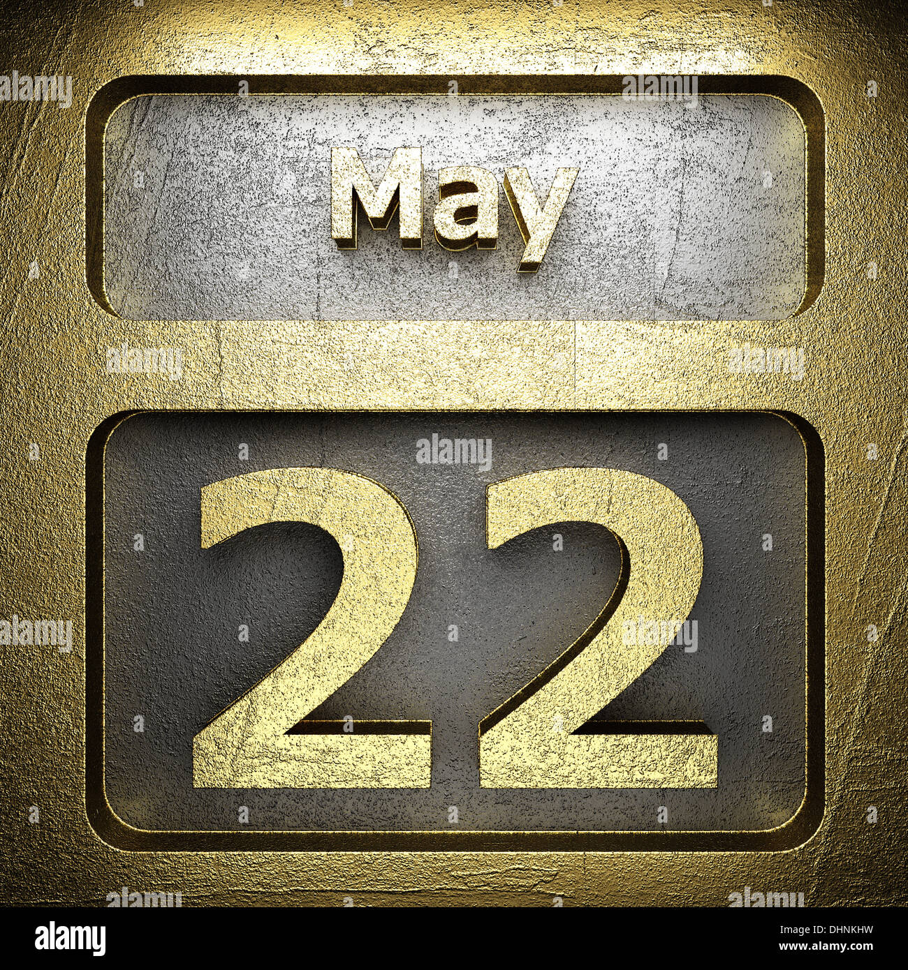 may 22 golden sign Stock Photo Alamy