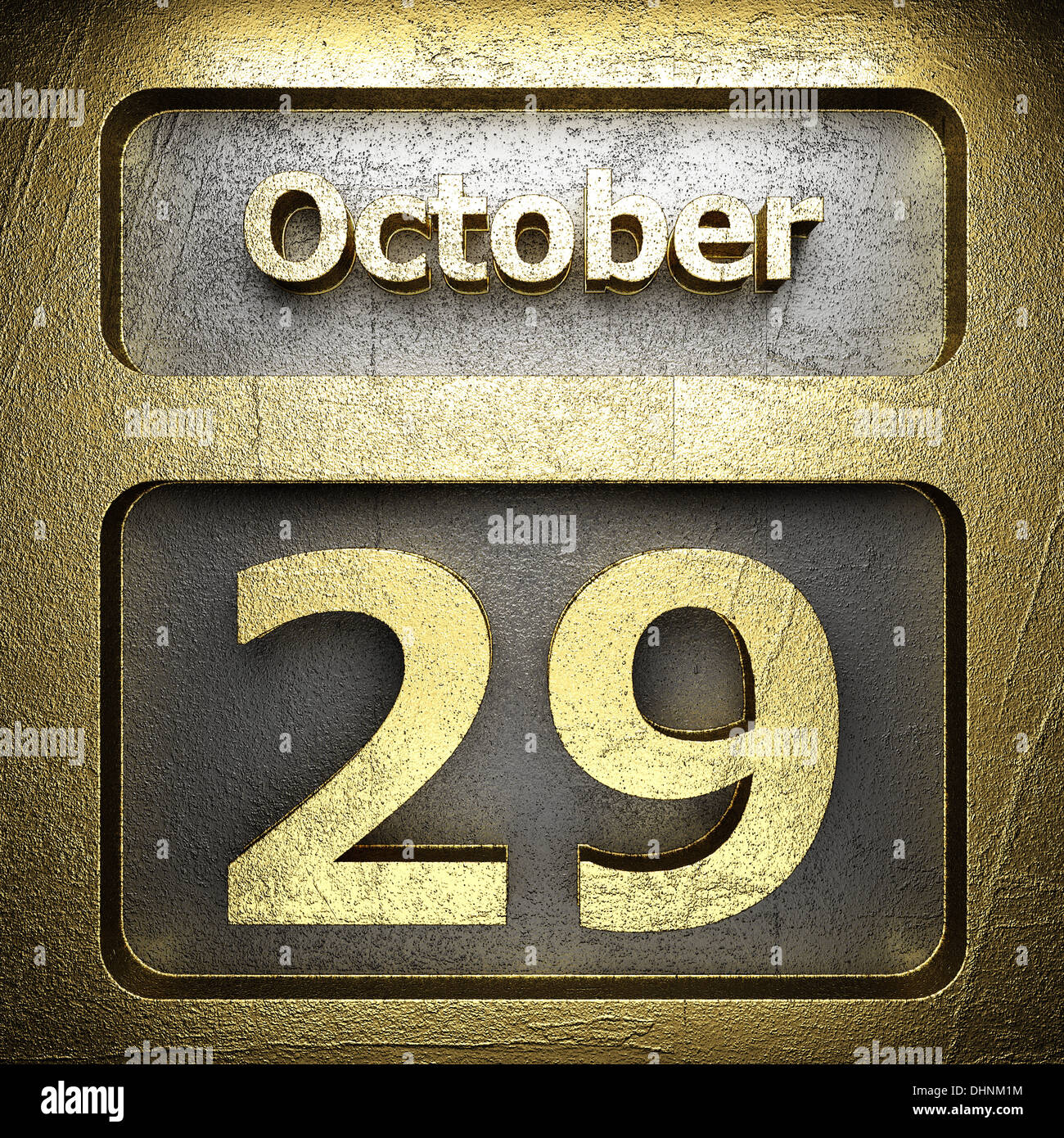 october 29 golden sign Stock Photo Alamy