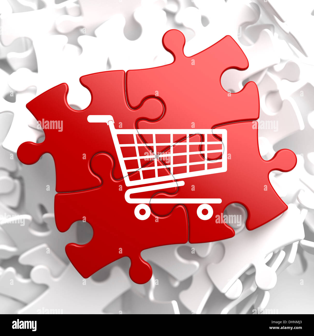 Shopping cart trolley red hi-res stock photography and images - Alamy