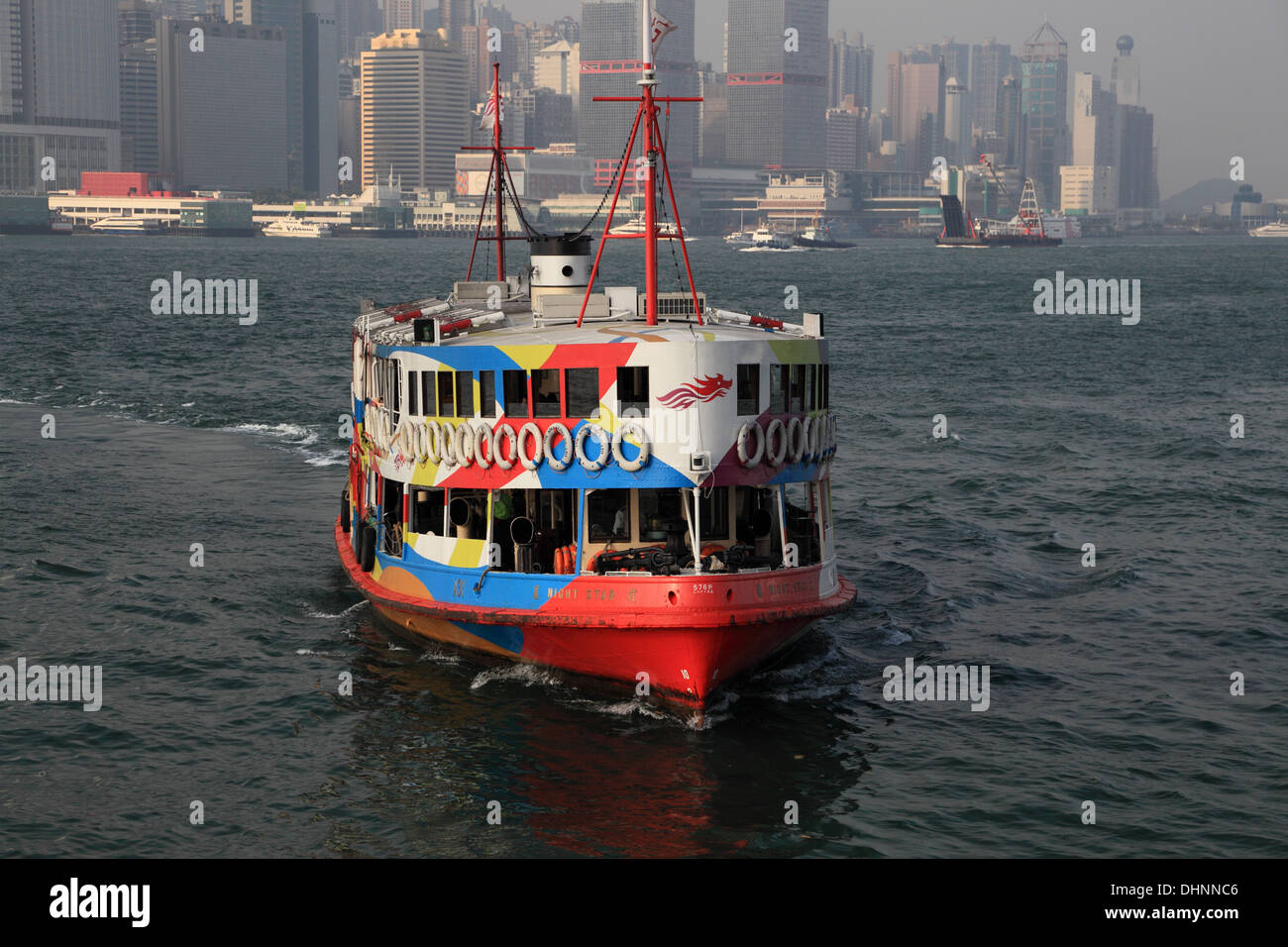 Star Ferry Boat in Hong Kong harbour Stock Photo