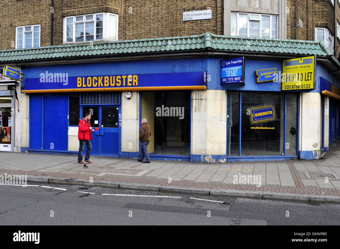 A general view of Blockbuster store in Streatham, London Stock Photo Alamy