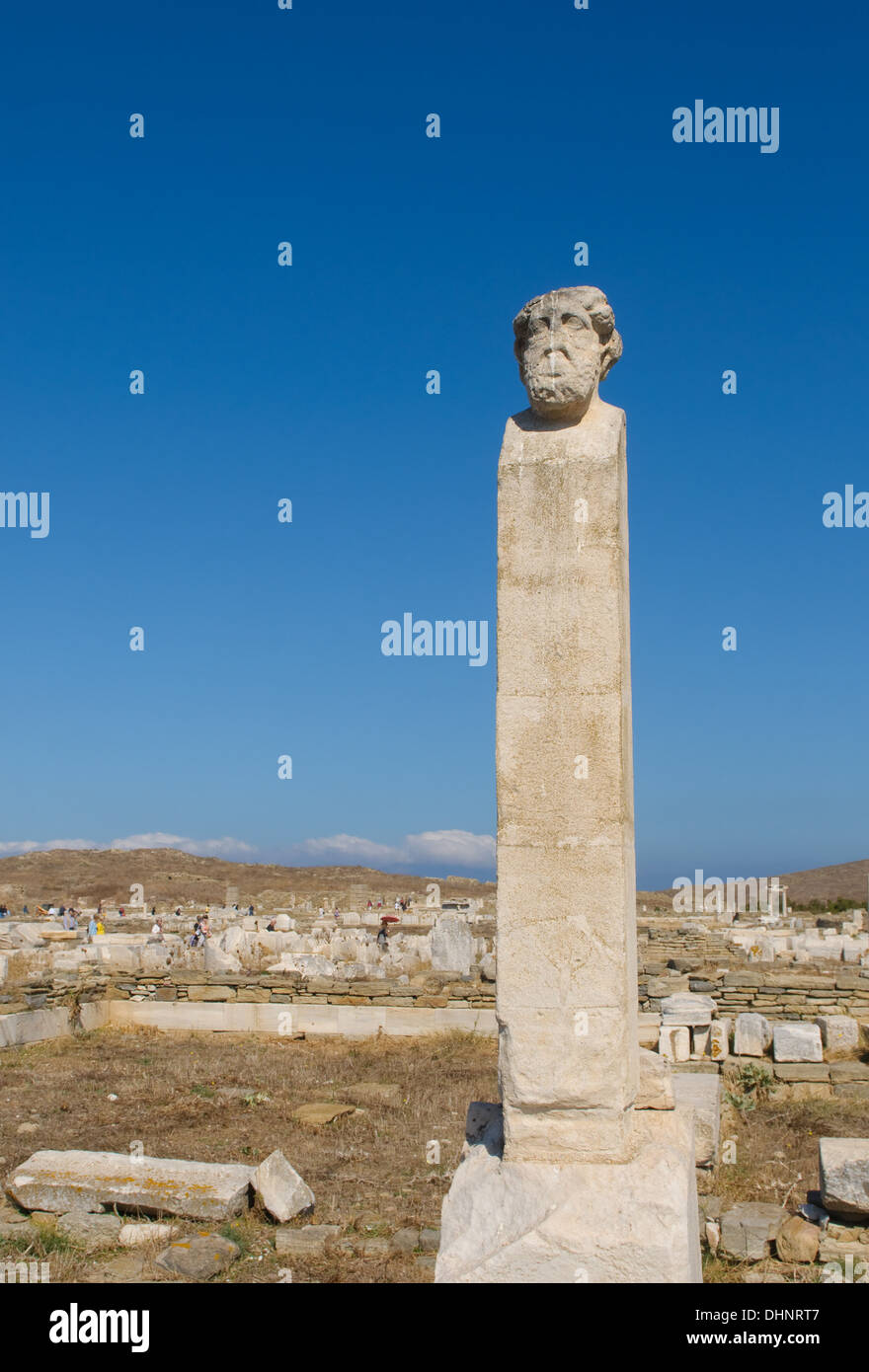 Ruins of Delos, Greece Stock Photo