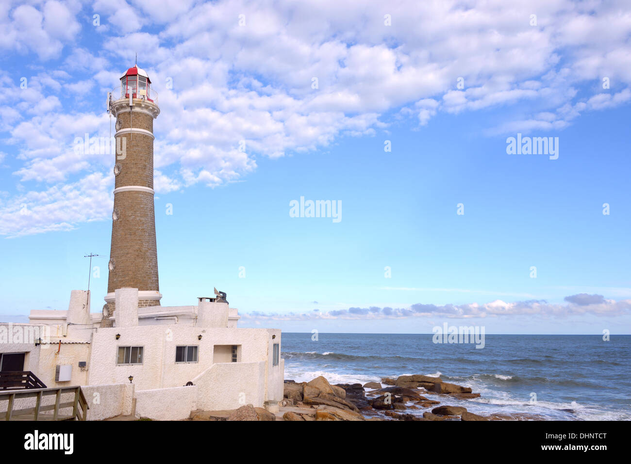 Lighthouse in Jose Ignacio near Punta del Este, Uruguay Stock Photo