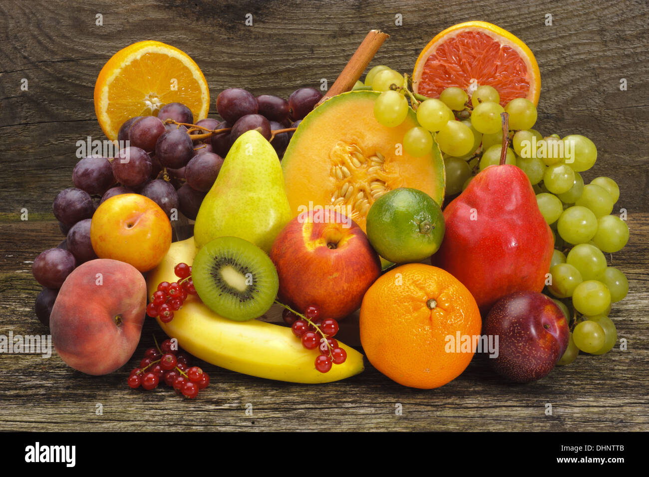 fresh mixed fruits Stock Photo