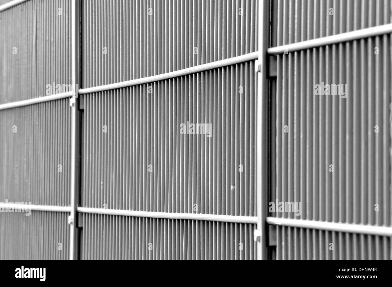 Grid wall in black and white Stock Photo Alamy