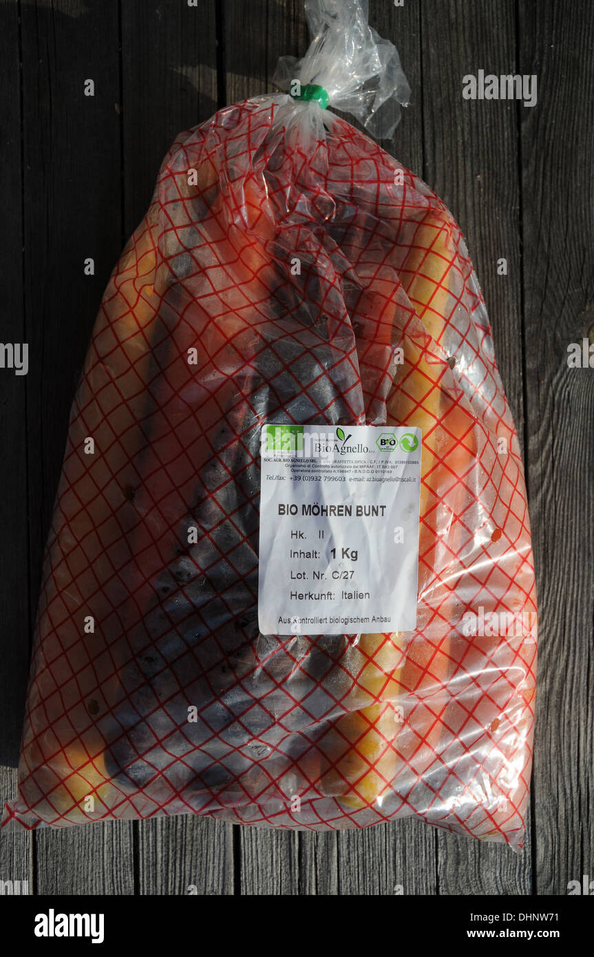 Organic carrots Stock Photo