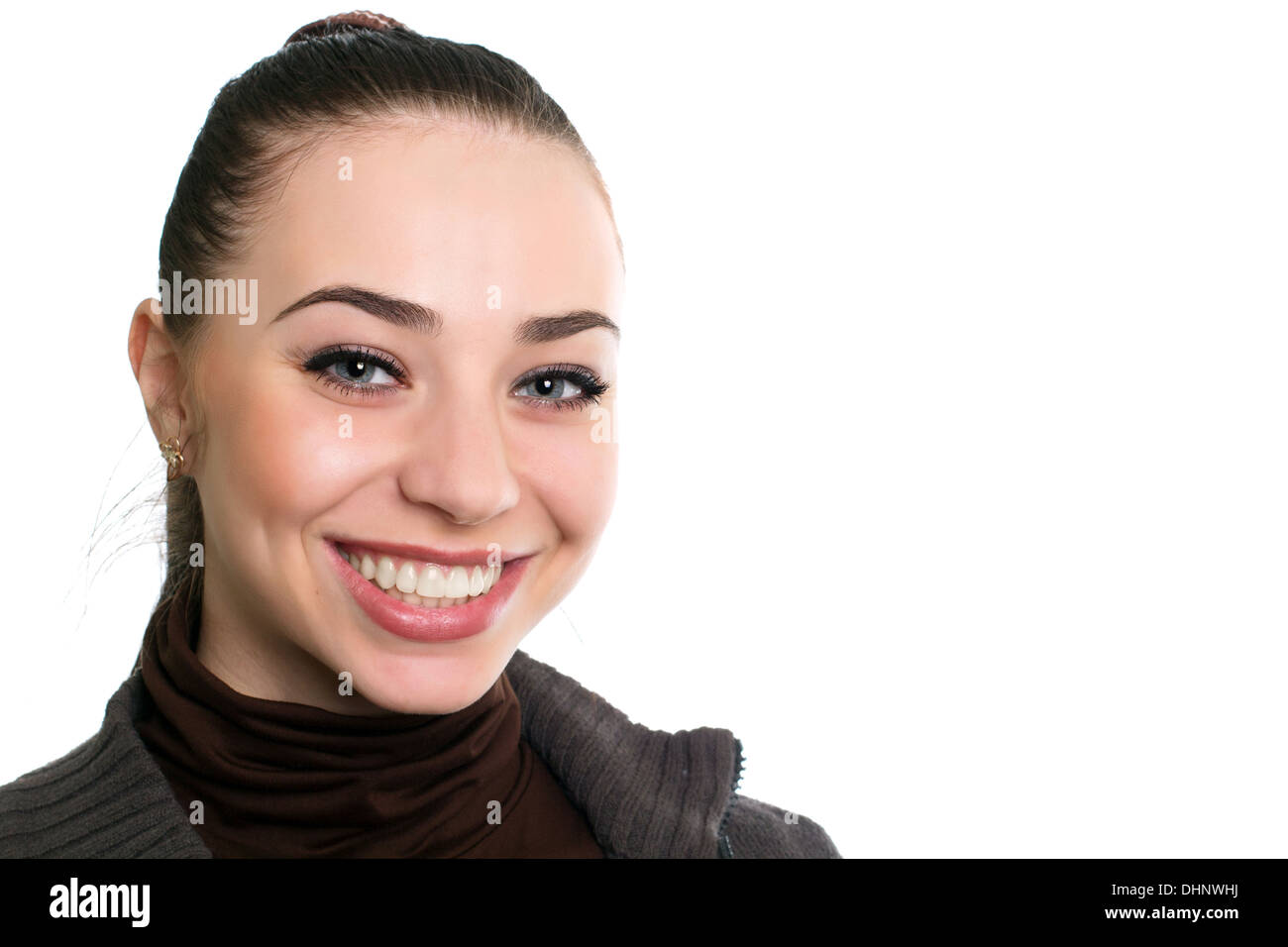 Beautiful young brunette Stock Photo - Alamy