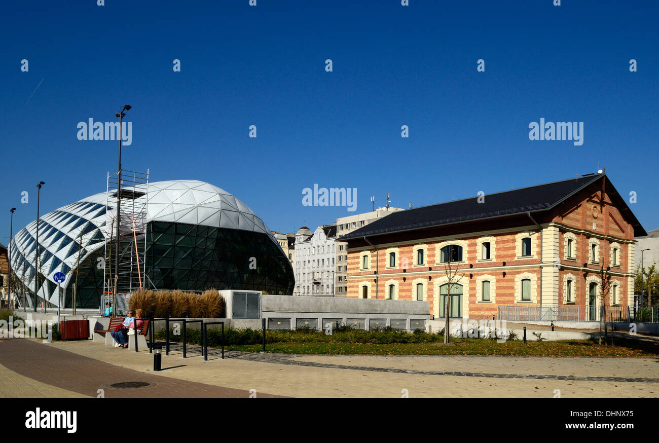 CET Central European Time building Bálna Whale Budapest Hungary Stock Photo