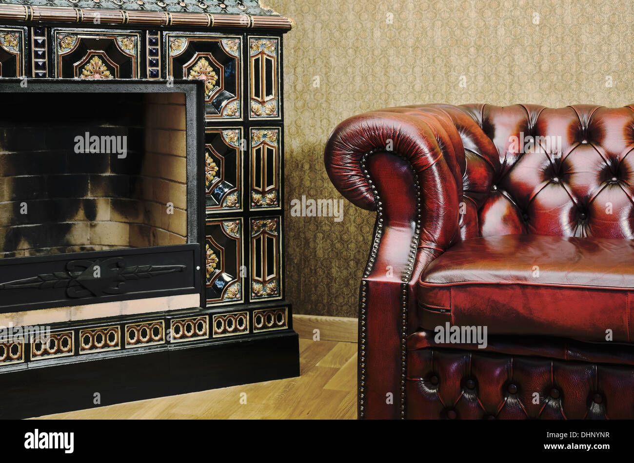 Cozy chair fireplace hires stock photography and images Alamy