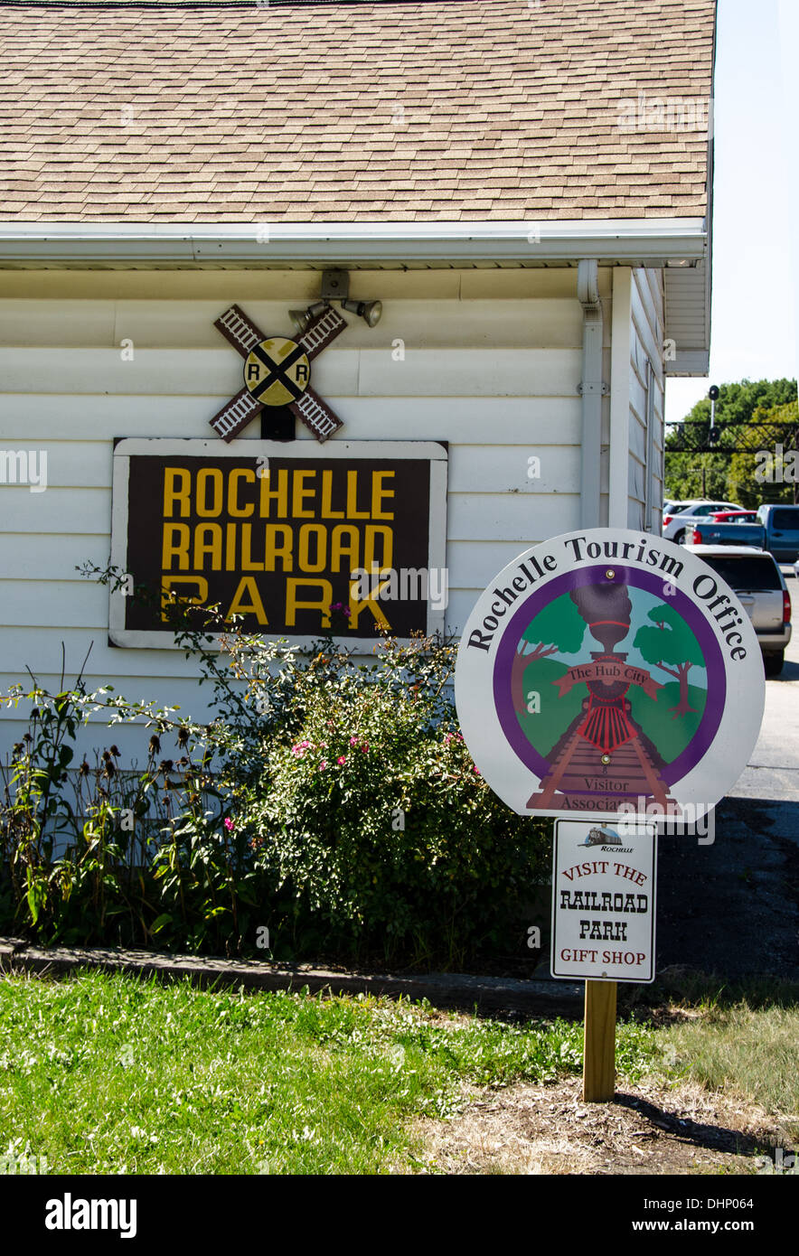 Visitor Center and gift shop at the Rochelle Railroad Park in Rochelle