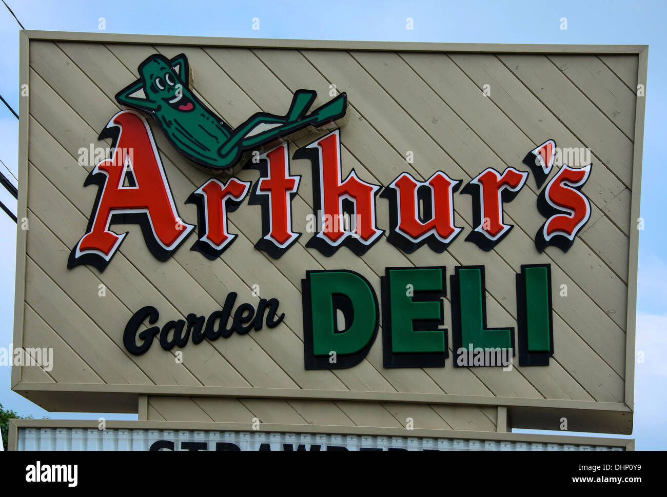 Arthur's Garden Deli is a popular sandwich shop in Dixon, Illinois, a town along the Lincoln Highway Stock Photo
