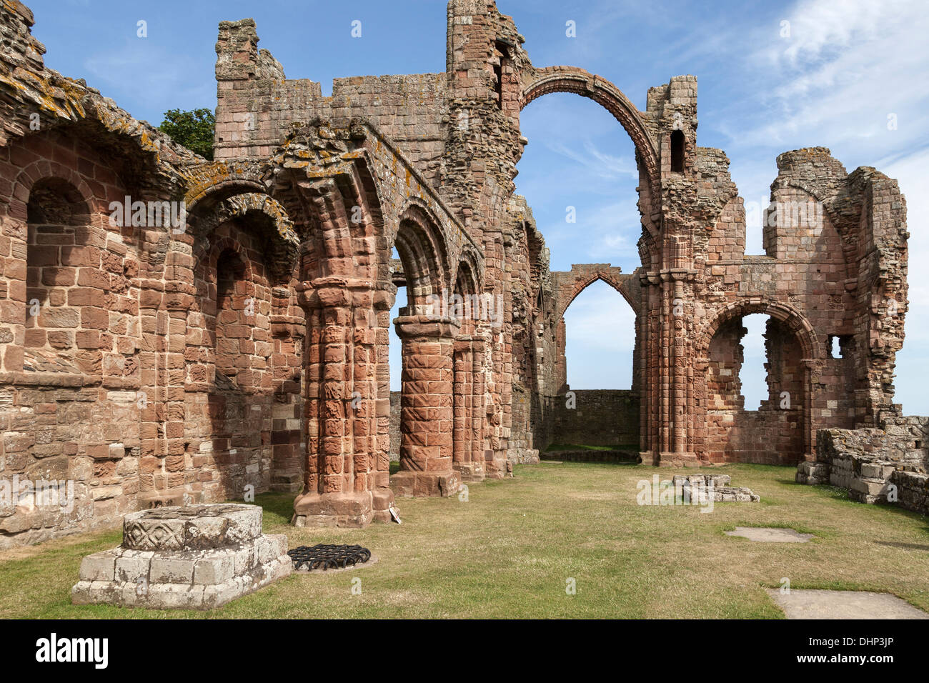 Lindisfarne Priory on Holy Island Stock Photo - Alamy