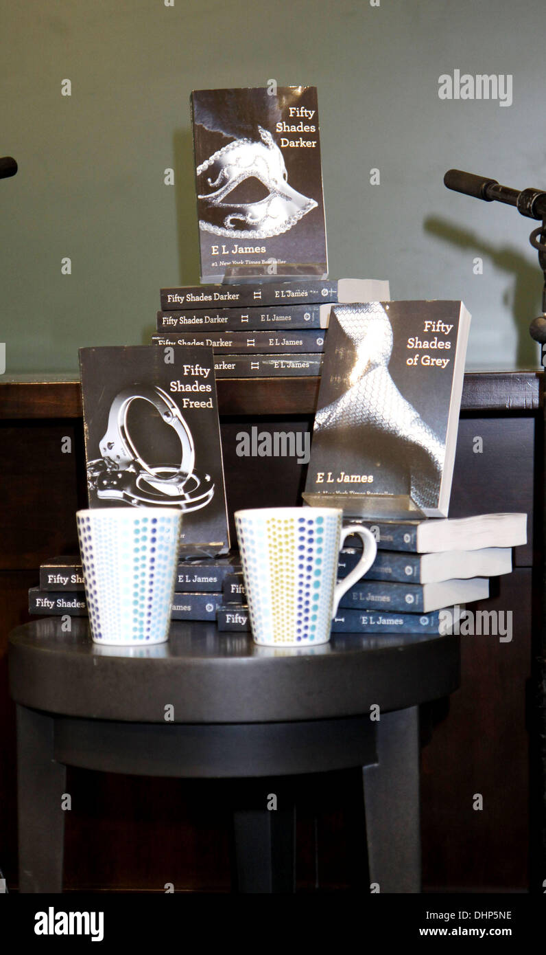 British Writer E L James Attends A Book Signing At Barnes