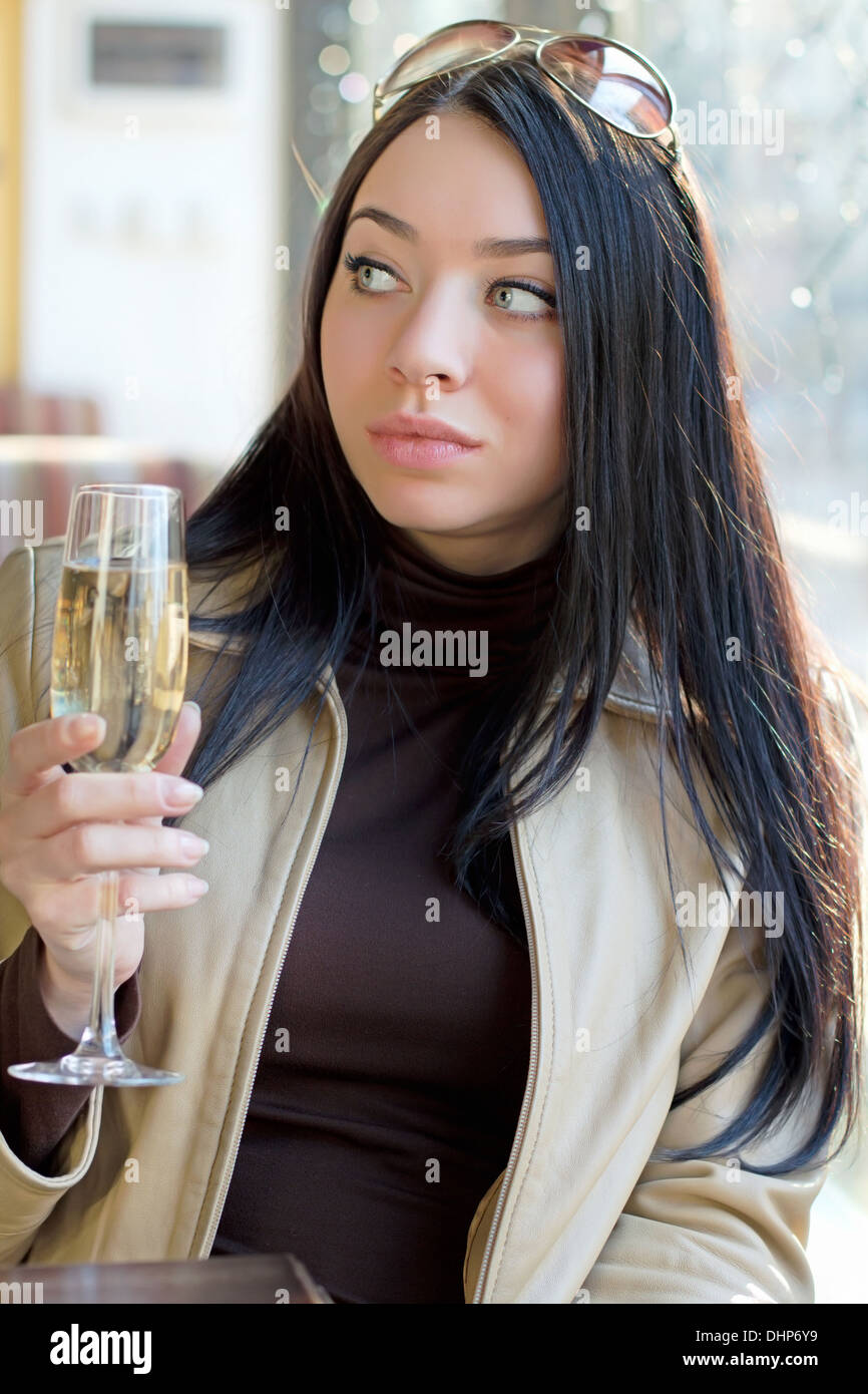 Young plump caucasian woman blue hi-res stock photography and images ...