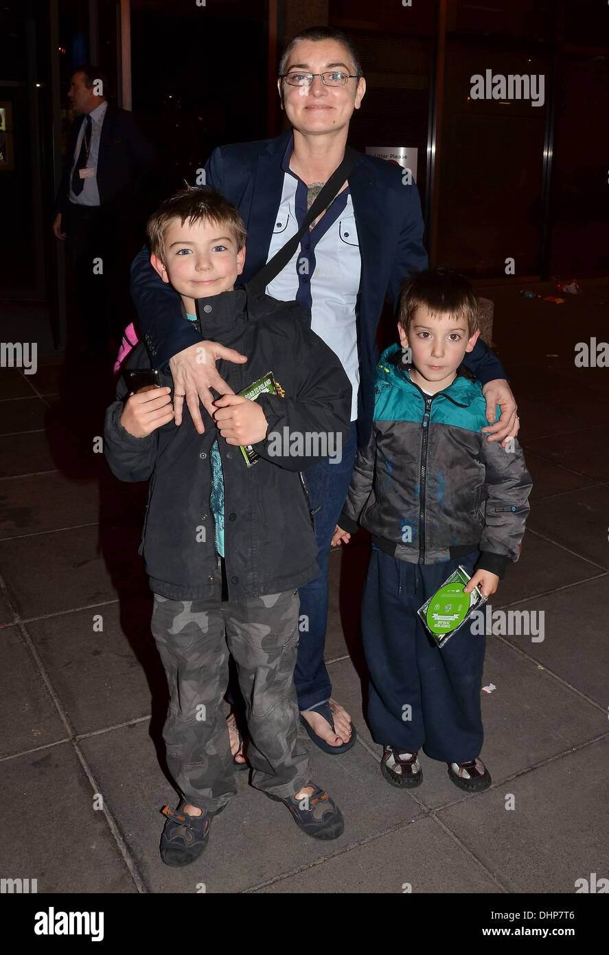 Sinead O'Connor with sons Shane and Yeshua Celebrities outside the RTE ...