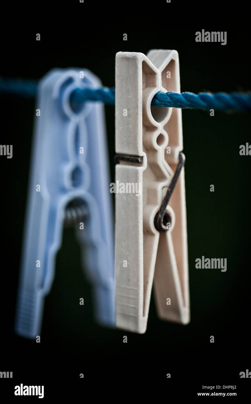 clothes pegs,washing line Stock Photo Alamy