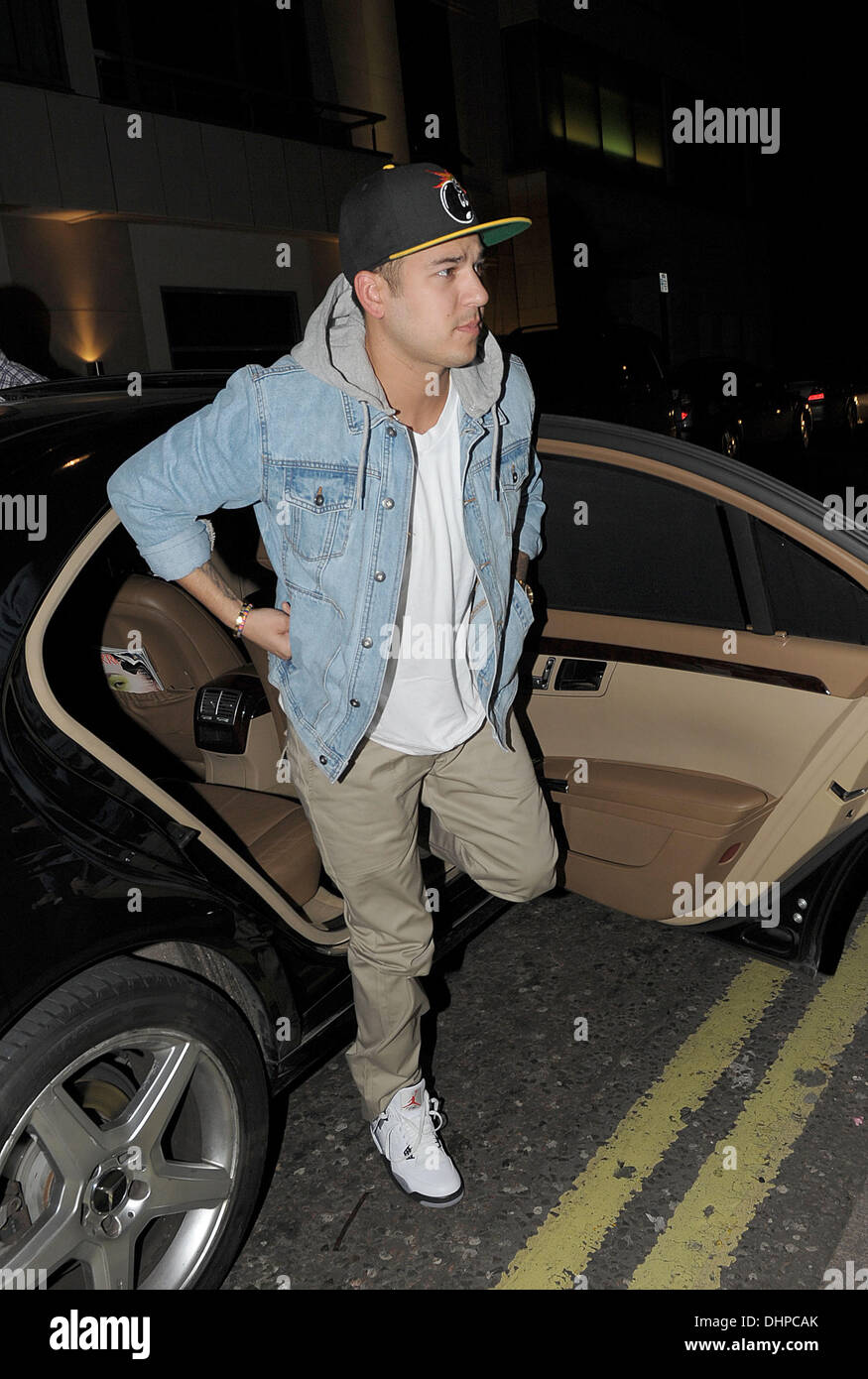 Rob Kardashian arrives at Whiskey Mist. Rumored girlfriend Rita Ora ...