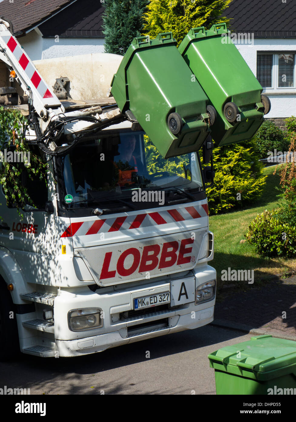 Refuse collection in Germany Stock Photo