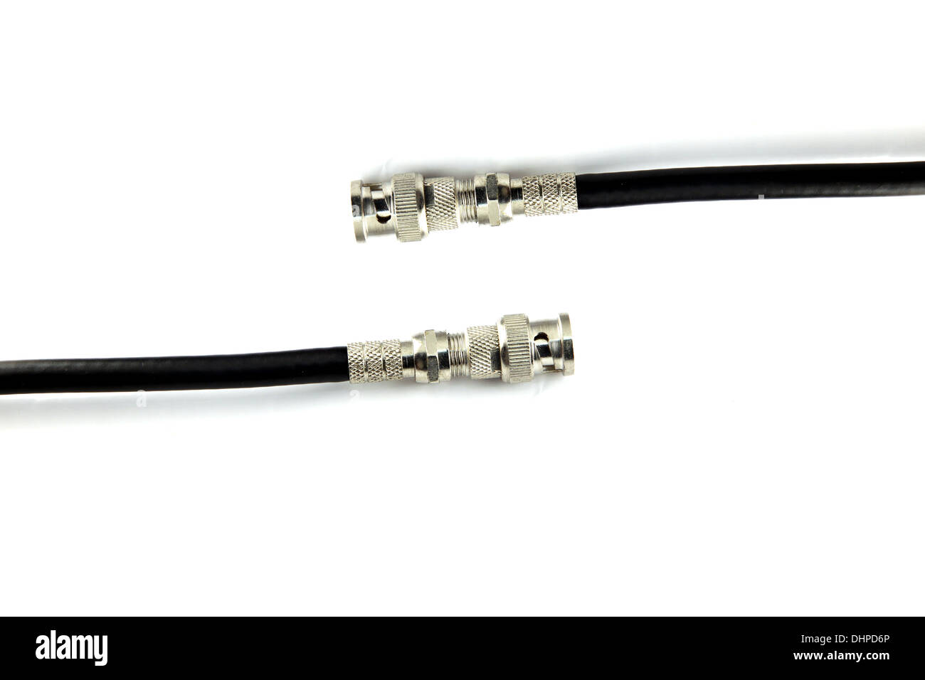 Cable used to connect the CCTV Camera Computer on white background Stock Photo Alamy
