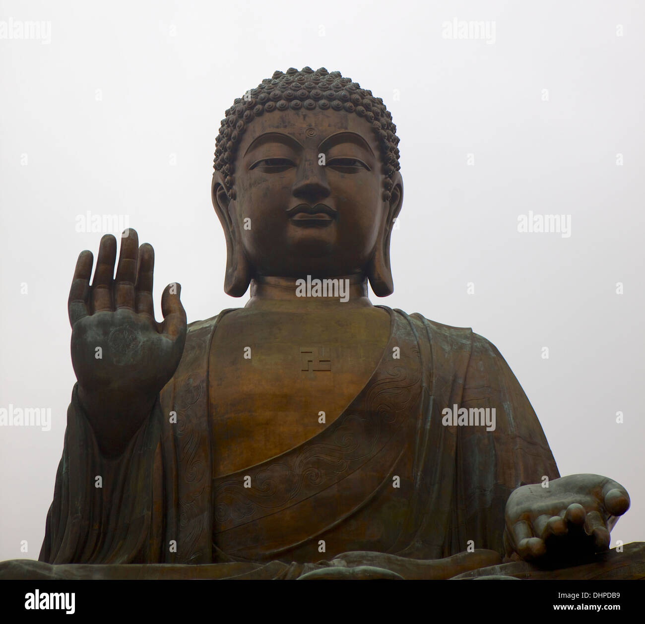 Big Buddha statue at Po Lin Monastery Lantau Hong Kong, China, Asia Stock Photo