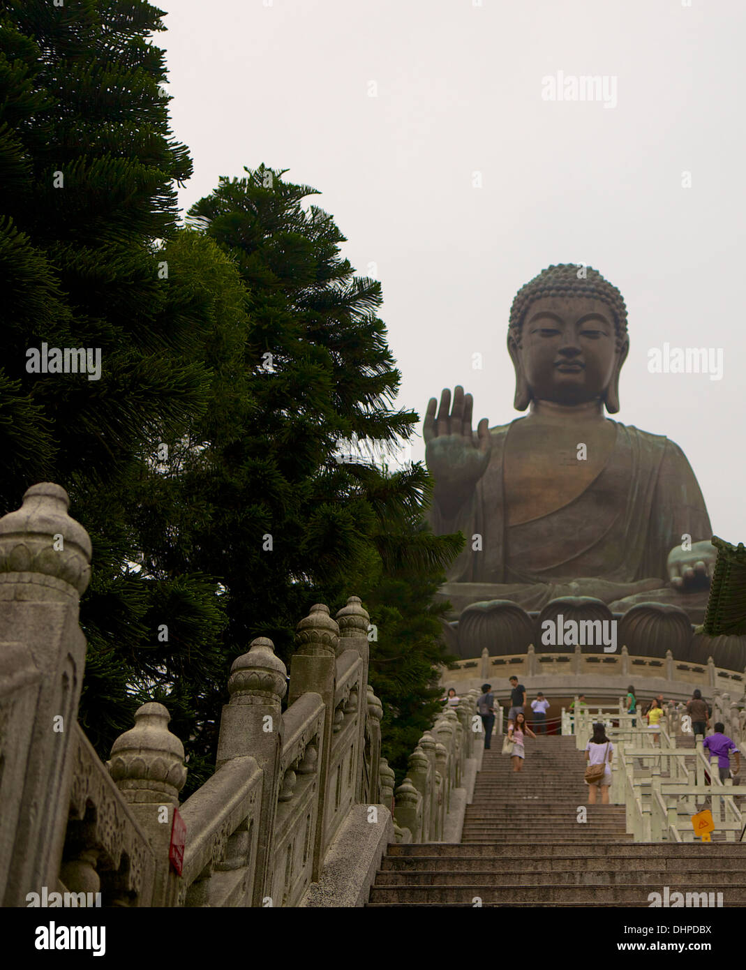 Big Buddha statue at Po Lin Monastery Lantau Hong Kong, China, Asia Stock Photo