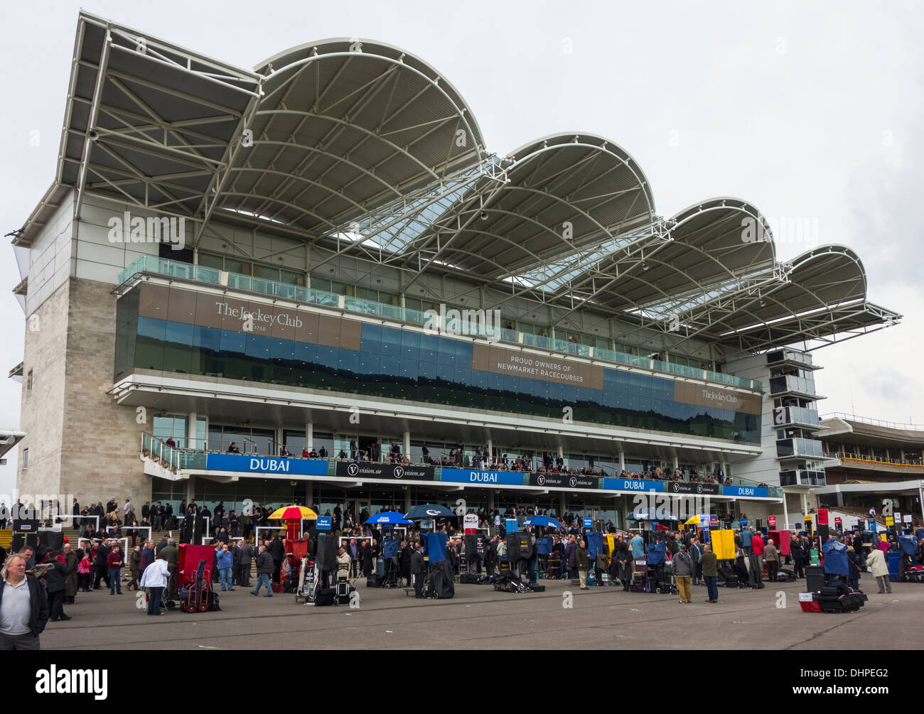 Newmarket racecourse Stock Photo