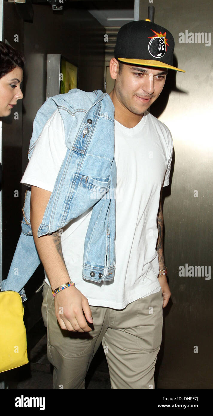 Rob Kardashian leaves Whisky Mist club London, England - 13.05.12 Stock ...