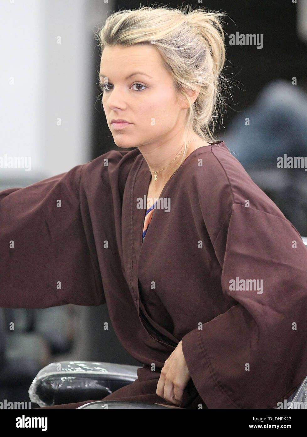 Ali Fedotowsky of The Bachelorette at Gavert Atelier Salon in Beverly