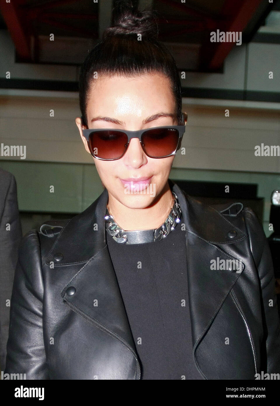 Kim Kardashian arriving at Heathrow Airport London, England - 16.05.12