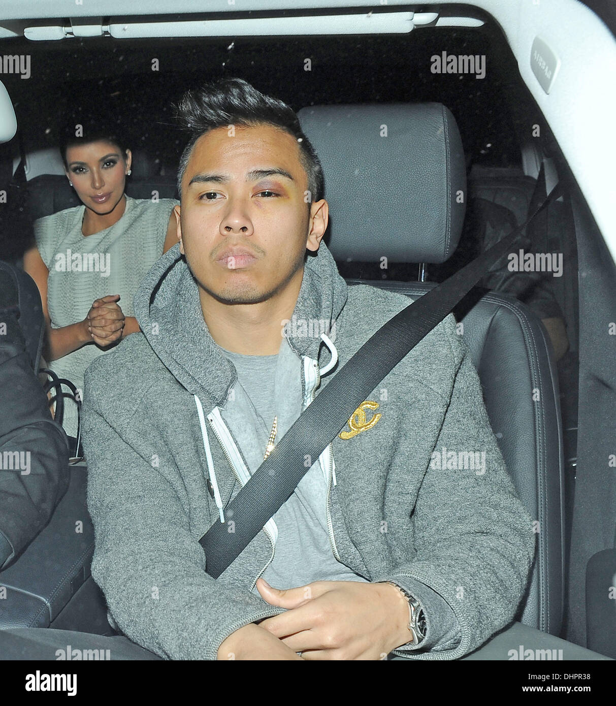 Kim Kardashian leaves Zuma restaurant London, England - 16.05.12 Stock