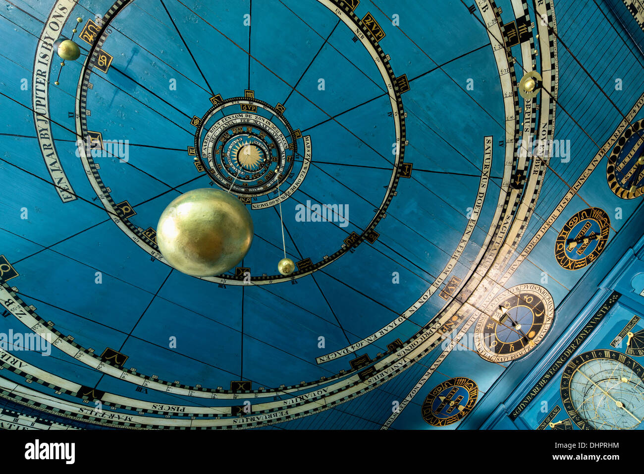 Netherlands, Franeker, Eise Eisinga Planetarium. The world's oldest functioning planetarium. UNESCO World Heritage Sites Stock Photo