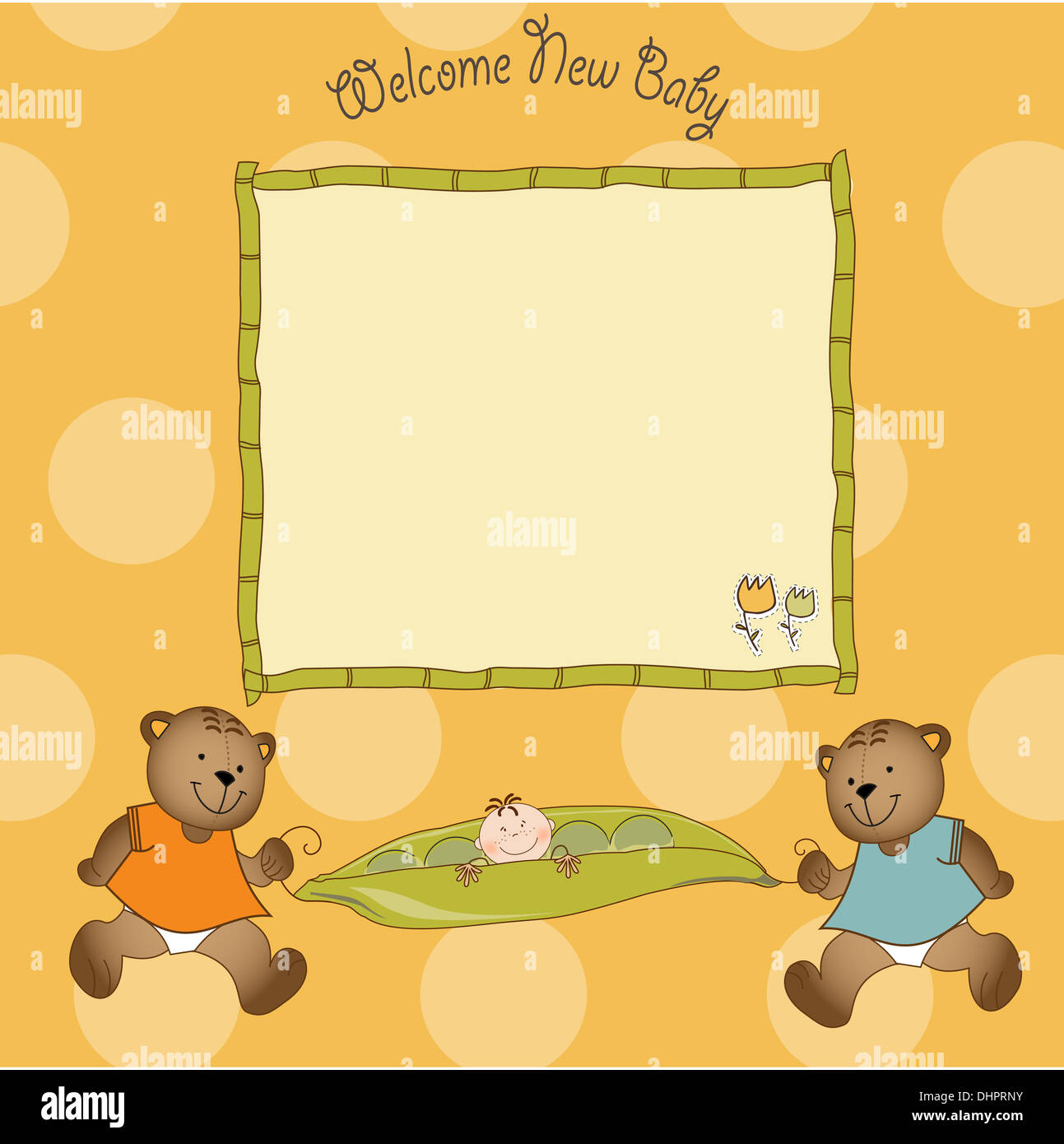 baby announcement card Stock Photo Alamy